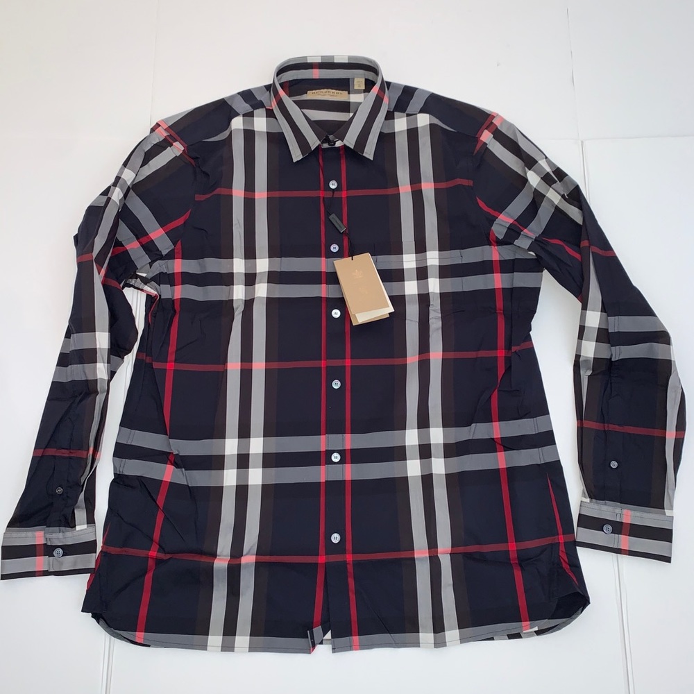 BURBERRY London England Plaid Check Men’s Shirt XL